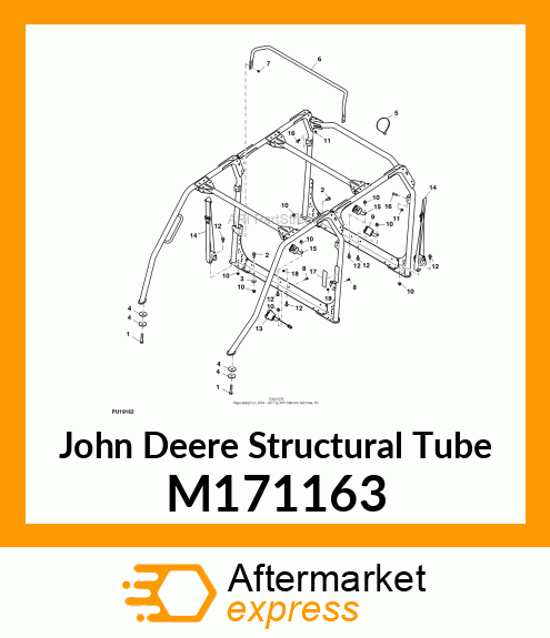 STRUCTURAL TUBE, GRAB BAR, 4 M171163