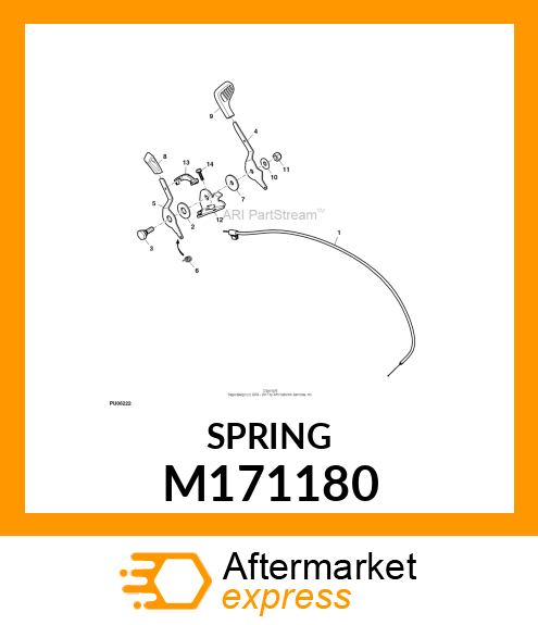 EXTENSION SPRING, TILT HANDLE M171180