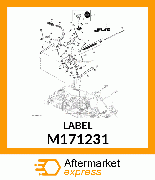 LABEL, LIFT ASSIST ADJUSTMENT M171231