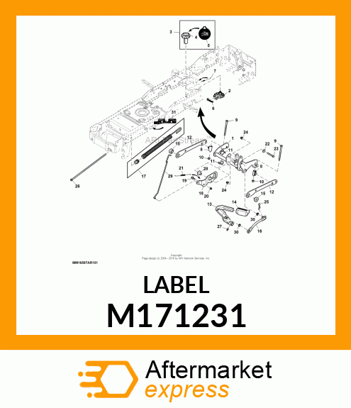 LABEL, LIFT ASSIST ADJUSTMENT M171231