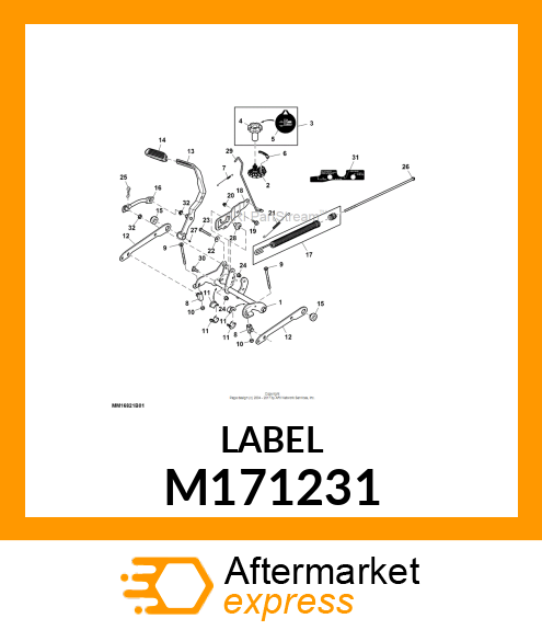 LABEL, LIFT ASSIST ADJUSTMENT M171231