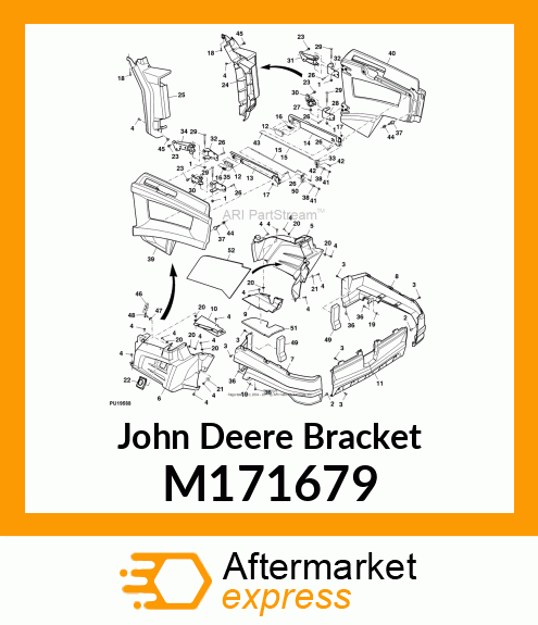 BRACKET, BRACKET, DOOR HANDLE MNT L M171679