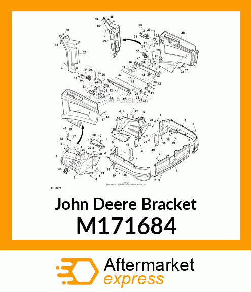 BRACKET, BRACKET, DOOR LOWER HINGE M171684