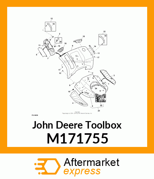 TOOLBOX/CUPHOLDER M171755