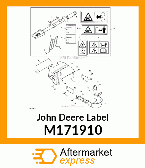 LABEL, CE 47" SNOWBLOWER M171910