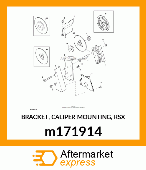 BRACKET, CALIPER MOUNTING, RSX m171914