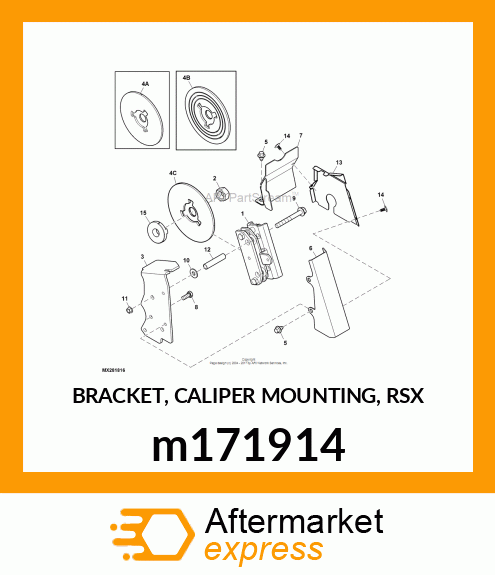 BRACKET, CALIPER MOUNTING, RSX m171914