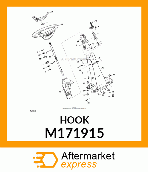 LEVER, TILT STEERING M171915