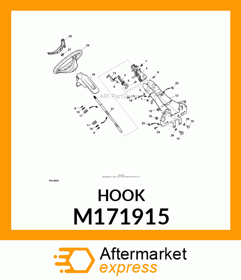 LEVER, TILT STEERING M171915