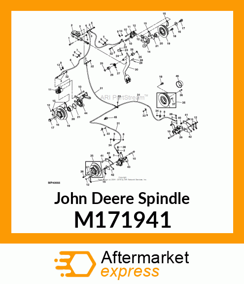 SPINDLE, SPINDLE, FRONT BRAKES RH M171941