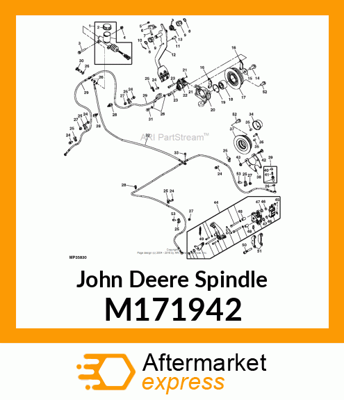 SPINDLE, SPINDLE, FRONT BRAKES LH M171942