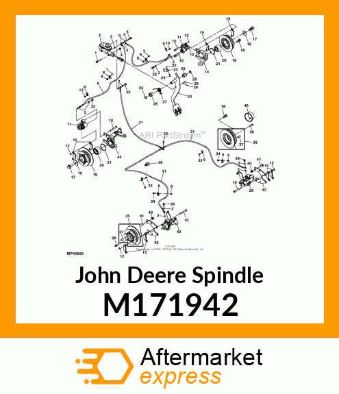 SPINDLE, SPINDLE, FRONT BRAKES LH M171942