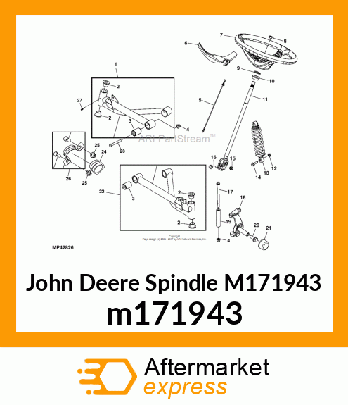 SPINDLE, SPINDLE, RH m171943