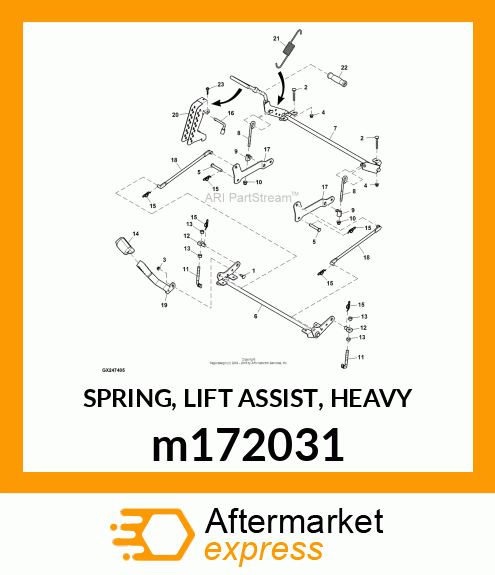 SPRING, LIFT ASSIST, HEAVY m172031