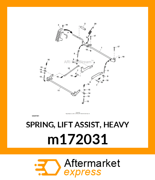 SPRING, LIFT ASSIST, HEAVY m172031