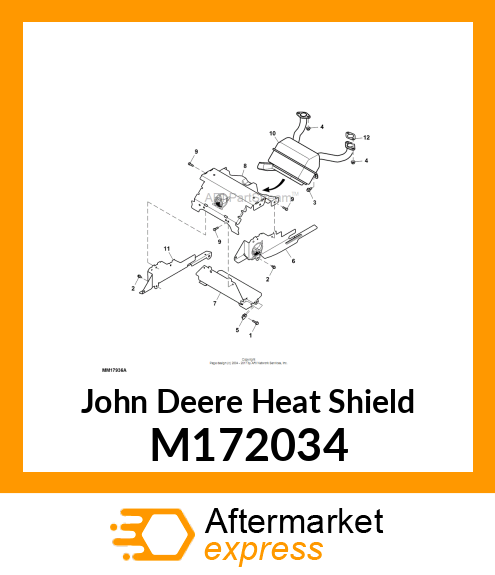 HEAT SHIELD, LOWER M172034