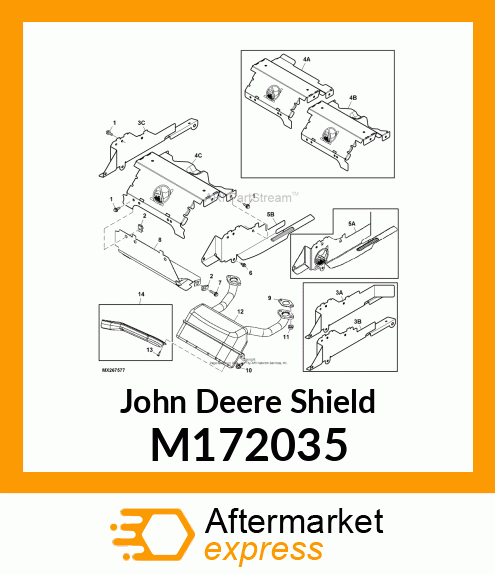 SHIELD, MUFFLER TOP CP A/C ENGINES M172035