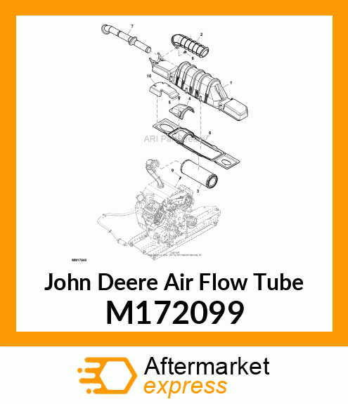 AIR FLOW TUBE, TUBE, INTAKE M172099