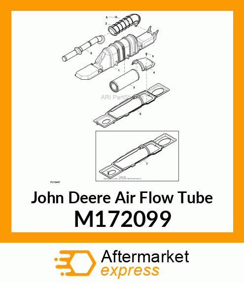 AIR FLOW TUBE, TUBE, INTAKE M172099