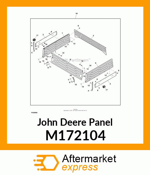 PANEL, SIDE EXTENSION, PANEL, RIGHT M172104