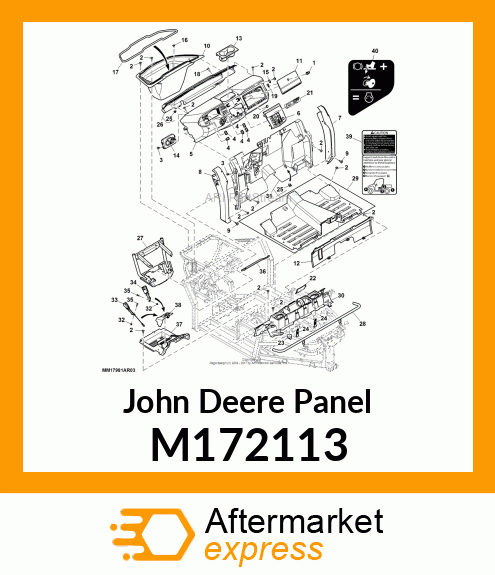 PANEL, SEAT CLOSE M172113