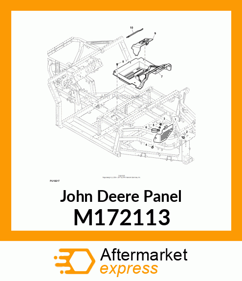 PANEL, SEAT CLOSE M172113