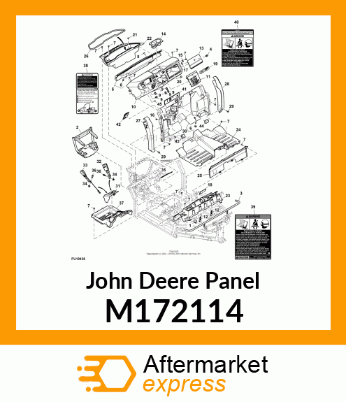 PANEL, PANEL, SEAT CLOSE M172114