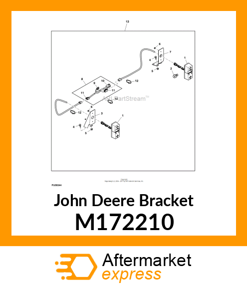 BRACKET, BRACKET, HOPPER RH TAIL LI M172210