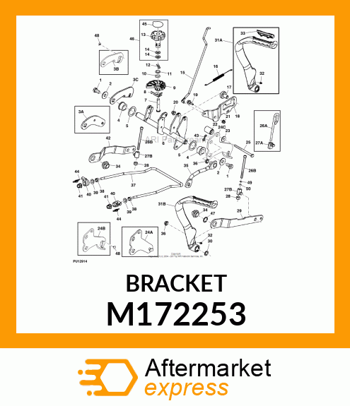 PLATE, PLATE, LH LIFT ARM M172253