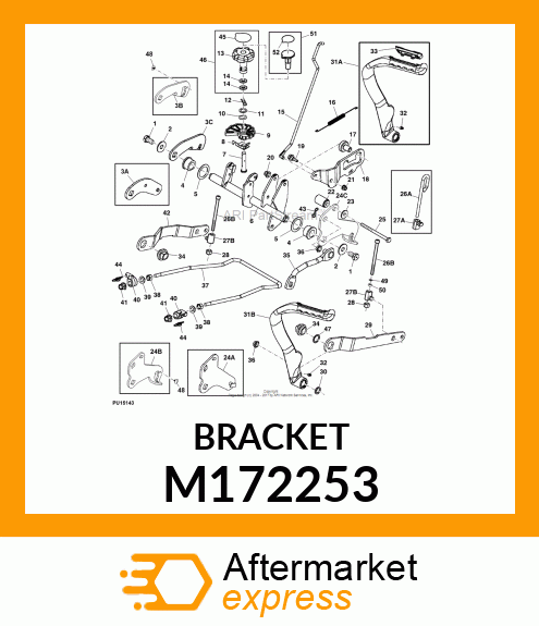 PLATE, PLATE, LH LIFT ARM M172253