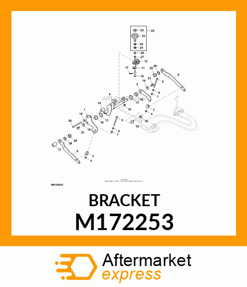 PLATE, PLATE, LH LIFT ARM M172253