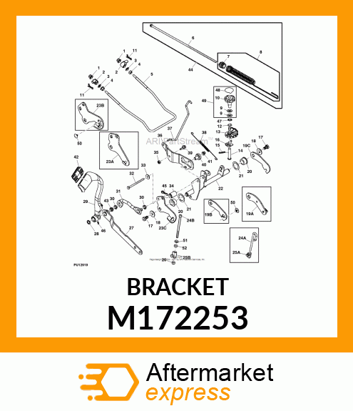 PLATE, PLATE, LH LIFT ARM M172253