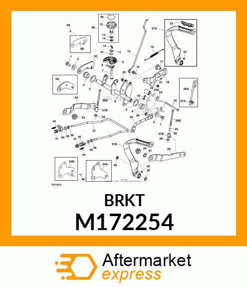 PLATE, PLATE, RH LIFT ARM M172254