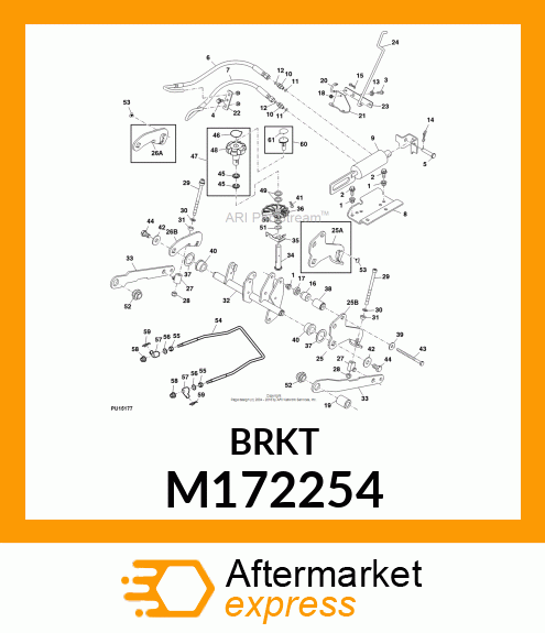 PLATE, PLATE, RH LIFT ARM M172254