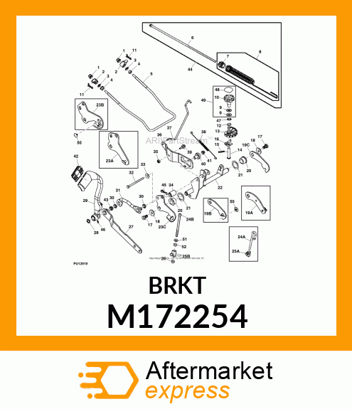 PLATE, PLATE, RH LIFT ARM M172254