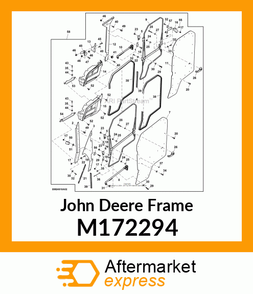 FRAME, LH REAR DOOR (MDUV) M172294