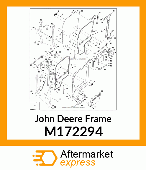 FRAME, LH REAR DOOR (MDUV) M172294