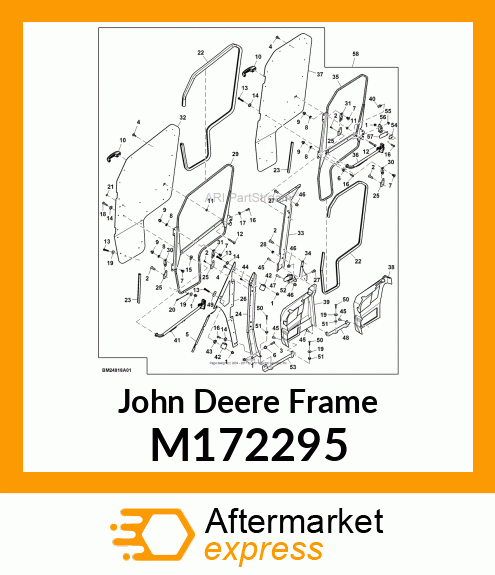 FRAME, RH REAR DOOR (MDUV) M172295