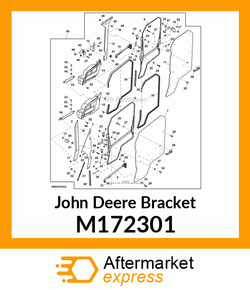 BRACKET, LH B PILLAR (MDUV CAB) M172301