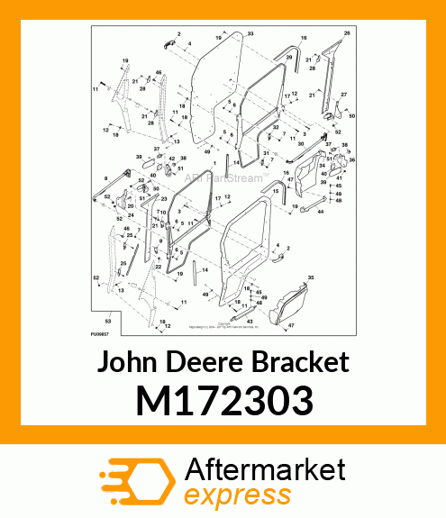 BRACKET, LH STRIKER (MDUV CAB) M172303