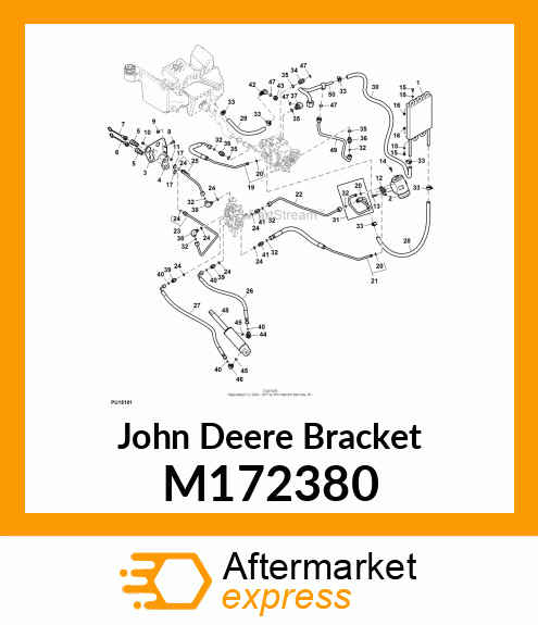 BRACKET, COUPLER ATTACHMENT M172380