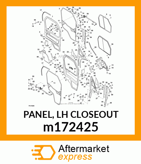 PANEL, LH CLOSEOUT m172425