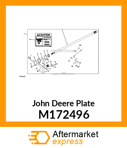 PLATE, PLATE LATCHING X700 DRAFT HI M172496