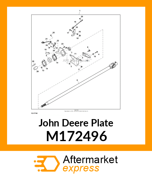 PLATE, PLATE LATCHING X700 DRAFT HI M172496