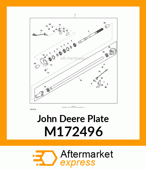 PLATE, PLATE LATCHING X700 DRAFT HI M172496