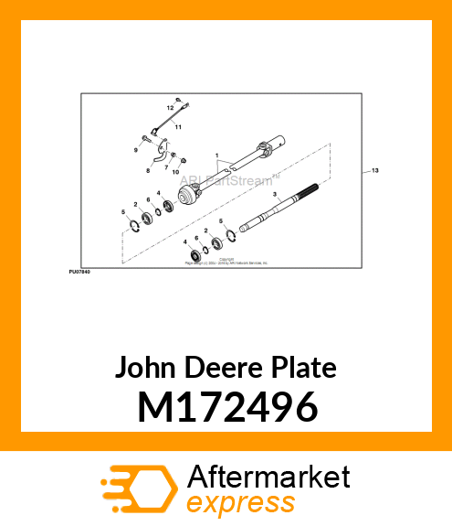 PLATE, PLATE LATCHING X700 DRAFT HI M172496