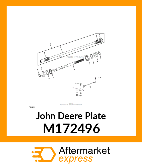 PLATE, PLATE LATCHING X700 DRAFT HI M172496