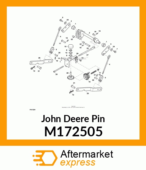 PIN, DRILLED LIFT LINK M172505