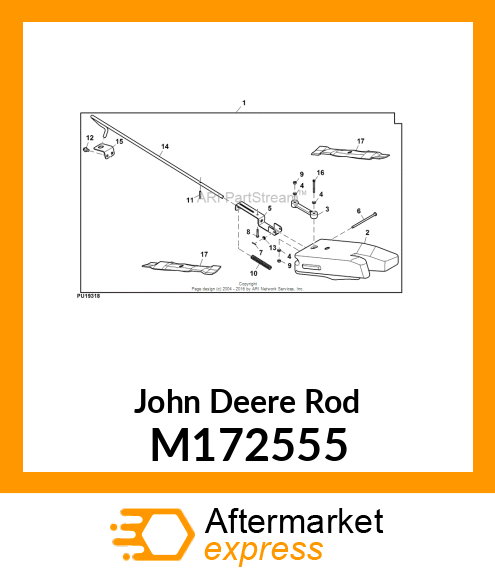 ROD, SPRING., MULCH PLUG M172555