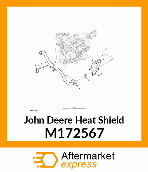 HEAT SHIELD, SHIELD, HEAT M172567